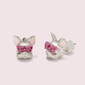 NEW Kate Spade Francois French Bulldog Earrings